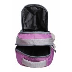 Aqsa ALB54 Stylish Laptop Bag (Purple and Grey)